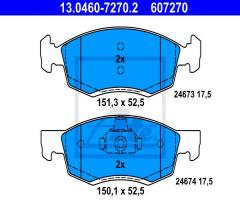 Ate 13.0460-7270 klocki hamulcowe dacia logan 07-, dacia logan mcv (ks_)