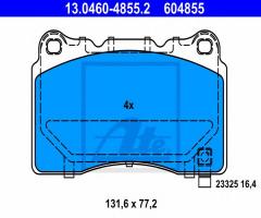 Ate 13.0460-4855 klocki hamulcowe opel insignia 08- 4x4 przód, opel insignia