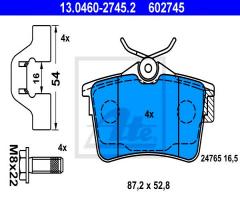 Ate 13.0460-2745 klocki hamulcowe citroen berlingo 08- tył, citroËn berlingo (b9)