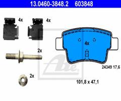 Ate 13.0460-3848 klocki hamulcowe opel corsa d 06- tył, opel corsa d