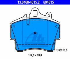 Ate 13.0460-4815 klocki hamulcowe porsche boxster (987) 05- przód, porsche boxster (987)