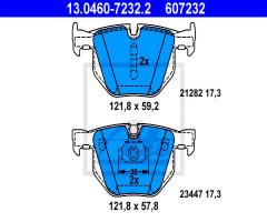 Ate 13.0460-7232 klocki hamulcowe bmw x5 e70 07- tył, bmw x5 (e70)