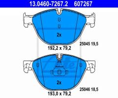 Ate 13.0460-7267 klocki hamulcowe bmw 5 f10 10-, bmw 5 (f10, f18)