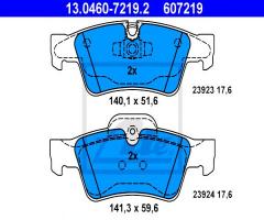 Ate 13.0460-7219 klocki hamulcowe mercedes w164 ml-klasa 05- tył, mercedes-benz klasa r (w251, v251)