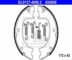 Ate 03.0137-4008 szczęki hamulcowe vw crafter 06- (ręczny)