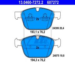 Ate 13.0460-7272 klocki hamulcowe volvo xc60 08- przód, volvo xc60