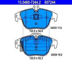 Ate 13.0460-7244 klocki hamulcowe mercedes w204 citroen klasa 07- tył