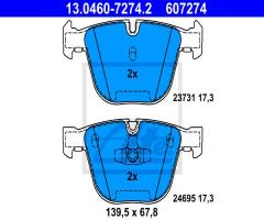 Ate 13.0460-7274 klocki hamulcowe bmw 7 f01,f02,f03,f04 09- tył, bmw 7 (f01, f02, f03, f04)