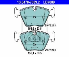 Ate 13.0470-7089 klocki hamulcowe bmw 5 e39 95-03, bmw 5 (e39)