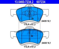 Ate 13.0460-7234 klocki hamulcowe ford maverick 01-, ford maverick, mazda tribute (ep)