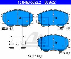 Ate 13.0460-5622 klocki hamulcowe hyundai terracan 03-06, hyundai terracan (hp)