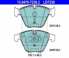 Ate 13.0470-7238 klocki hamulcowe bmw 3 e90 05-10, bmw 3 (e91) touring 