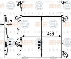 Hella 8fc351302411 chłodnica klimatyzacji fiat, fiat marea (185)