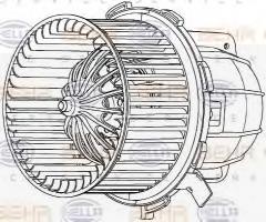 Hella 8ew351040251 dmuchawa audi, audi a5 (8t3)