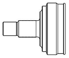 Gsp 817052 przegub napędowy kpl. opel, alfa romeo mito (955), fiat grande punto (199), opel corsa d
