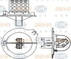 Hella 9ml351303271 rezystor dmuchawy, citroËn xsara (n1)