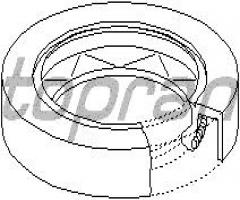 Topran 100 076 uszczelniacz 50x65x10, audi 80 (8c, b4), seat inca (6k9), skoda octavia (1u2)