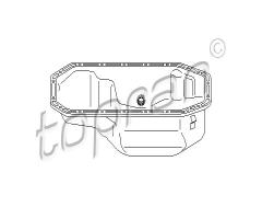 Topran 100 547 miska olejowa vag, seat ibiza ii (6k1), vw polo (86)