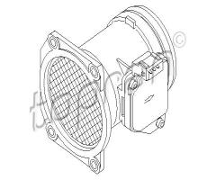 Topran 111 048 przepływomierz powietrza vw audi, audi a4 (8d2, b5), skoda octavia (1u2)