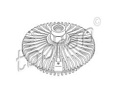 Topran 111 436 sprzęgło visco audi vw, audi a8 (4d2, 4d8), skoda superb (3u4)