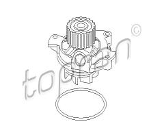 Topran 101 575 pompa wody audi vw volvo, audi 100 (4a, c4)
