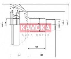 Kamoka 7092 przegub napędowy zew. ford fiesta v 04-, ford focus (daw, dbw)