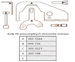 Ks tools 400.4225 zestaw blokad rozrządu - volvo 2,0 gtdi, volvo c30