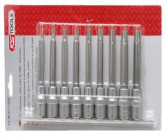 Ks tools 911.1630 zestaw nasadek 1/2 ribe, długich - 9cz.
