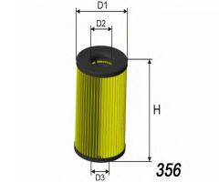 Misfat l120 filtr oleju, audi a1 (8x1, 8xf), seat alhambra (710), skoda octavia combi (1z5)