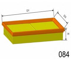 Misfat p384 filtr powietrza fiat suzuki, suzuki swift iii (mz, ez)
