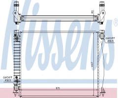Nissens 60328 chłodnica silnika audi, audi a6 (4f2, c6)