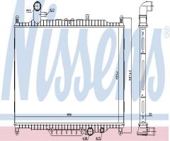 Nissens 64332 chłodnica silnika range rover, land rover range rover sport (ls)