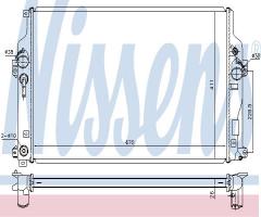 Nissens 646865 chłodnica silnika toyota, toyota rav 4 iv (zsa4_, ala4_)