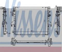 Nissens 65285 chłodnica silnika vw, vw multivan v (7hm, 7hn, 7hf, 7ef, 7em, 7en)