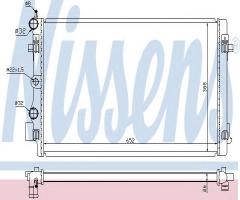 Nissens 65293 chłodnica silnika vw, audi a1 (8x1, 8xf), seat ibiza v st (6j8, 6p8), skoda fabia