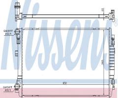 Nissens 65303 chłodnica silnika audi, audi a3 limousine (8vs), seat leon st (5f8)