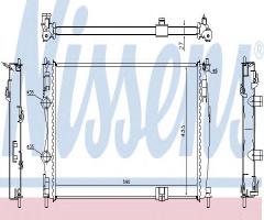 Nissens 67367 chłodnica silnika nissan, nissan qashqai / qashqai +2 (j10, jj10)