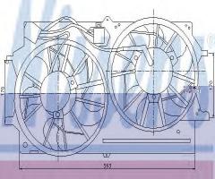 Nissens 85215 wentylator chłodnicy ford, ford focus (daw, dbw)