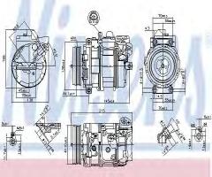 Nissens 890073 kompresor klimatyzacji bmw