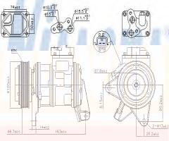 Nissens 890087 kompresor klimatyzacji vw, seat mii (kf1_), skoda citigo, vw up