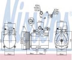 Nissens 890136 kompresor klimatyzacji hyundai, hyundai h-1 / starex