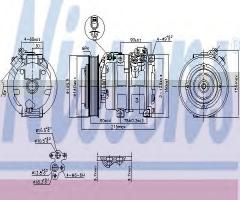 Nissens 890166 kompresor klimatyzacji toyota