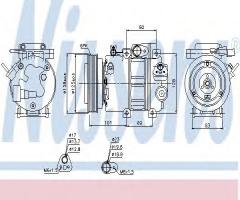 Nissens 89298 kompresor klimatyzacji hyundai, hyundai santa fÉ ii (cm)