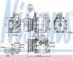 Nissens 89354 kompresor klimatyzacji ford, ford tourneo connect