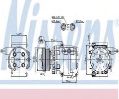 Nissens 89358 kompresor klimatyzacji ford, ford fiesta vi