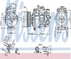 Nissens 89384 kompresor klimatyzacji audi, audi a4 (8e2, b6)