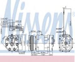 Nissens 89489 kompresor klimatyzacji opel, opel movano nadwozie pełne (f9)