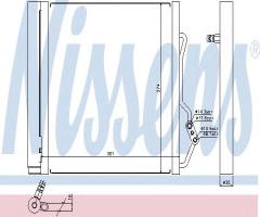 Nissens 940192 chłodnica klimatyzacji z osuszaczem smart, smart city-coupe (450)