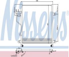 Nissens 940323 chłodnica klimatyzacji jeep, jeep cherokee (kj)