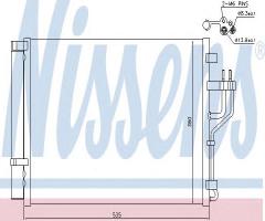 Nissens 940353 chłodnica klimatyzacji z osuszaczem hyundai, hyundai ix35 (lm, el, elh)